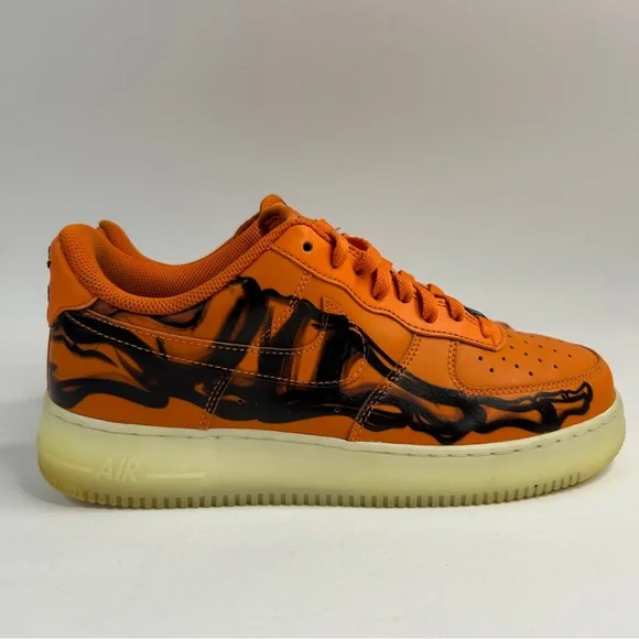 Nike Air Force 1 “Orange Skeleton Halloween” 2023 - Picture 4 of 8